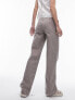Фото #5 товара Topshop Tall low rise washed straight leg trouser in taupe