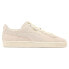 Фото #1 товара Puma Suede Mono Classic Lace Up Mens Off White Sneakers Casual Shoes 38192104