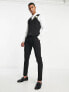 Noak 'Camden' skinny premium fabric suit waistcoat in black with stretch