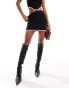 Фото #4 товара Kaiia contrast trim mini skirt co-ord in black