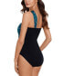 Фото #3 товара Women's Shadow Dot Convertible One-Piece Swimsuit