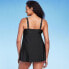 Фото #3 товара Women's Side Slit Swim Dress - Kona Sol Black S
