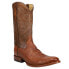 Фото #2 товара Tony Lama Patron Smooth Ostrich Round Toe Cowboy Mens Brown Casual Boots TL5375