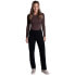 Фото #4 товара Fruit Of The Loom Eversoft Fleece Open Bottom Pant Women's Black Pull On Medium