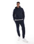 Фото #1 товара DTT overhead hoodie & jogger tracksuit set in dark navy