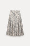 Zw collection jacquard midi skirt