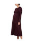 Maternity Ripe Jude Cross Front Nursing Dress Maroon/Black