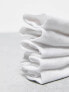 Фото #5 товара ASOS DESIGN 5 pack trainer socks in white