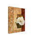 Фото #2 товара Pablo Esteban White Floral Beige 1 Canvas Art - 36.5" x 48"