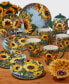 Sunflower Bouquet Set of 4 Salad Plate 9"