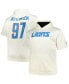 Фото #1 товара Men's Aidan Hutchinson Cream Detroit Lions Big Tall Short Sleeve Hoodie T-Shirt