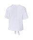 ფოტო #2 პროდუქტის Women's White Memphis Grizzlies Tie-Front T-shirt