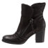 Softwalk Kendall S2054-004 Womens Black Wide Leather Ankle & Booties Boots 6