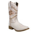 Фото #2 товара Roper Monterey Aztec Southwest Square Toe Cowboy Womens White Casual Boots 09-0