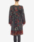 Фото #2 товара Women's Paisley Flower Embroidered Sweater Dress