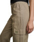 Фото #3 товара Women's Straight-Leg High-Waist Adjustable-Cuff Cargo Pants