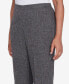 ფოტო #5 პროდუქტის Petite Worth Avenue Comfort Elastic Back Medium Length Pants