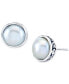 ფოტო #1 პროდუქტის Cultured Freshwater Pearl (10mm) Stud Earrings in Sterling Silver