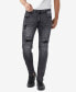 ფოტო #3 პროდუქტის Men's Rawx Slim Fit Moto Detail Stretch Jeans