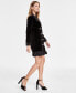 Фото #3 товара Women's Velvet Blazer Dress