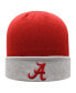 Фото #2 товара Men's Crimson, Gray Alabama Crimson Tide Core 2-Tone Cuffed Knit Hat