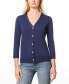 Women's V-Neck Button-Front Cardigan