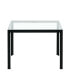 Coffee Table Set Of 2, Square Modern Table With Tempered Glass Finish For Living Room, Transpa