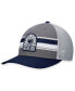 ფოტო #1 პროდუქტის Men's Gray, Navy Penn State Nittany Lions Aurora Trucker Adjustable Hat