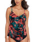 Women's Living Lush Side-Tied Tankini Top