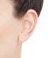ფოტო #8 პროდუქტის 2-Pc. Set Star & Moon Polished Stud Earrings in 14k Gold