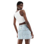 Guess Originals co-ord cargo denim skirt in light wash Light Wash Denim, W30 - фото #10