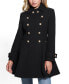 Women's Collared Double-Breasted Peplum Coat