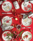 Фото #6 товара Butterfly Meadow Holiday 18-PC Dinnerware Set, Service for 6