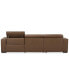 Nevio 115" 3-Pc. Leather Sectional with 1 Power Recliner, Headrests and Chaise, Created For Macy's