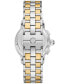 ფოტო #3 პროდუქტის Women's Chronograph Two-Tone Stainless Steel Bracelet Watch 37mm