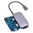 Фото #8 товара 4w1 Rozdzielacz portów PadJoy HUB USB do tabletu smartfona USB-C HDMI mini jack ciemnoszary