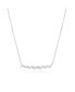 Marquise and Round Diamond Bar Necklace