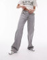 Фото #4 товара Topshp Ember low rise wide leg jeans in pale grey