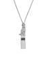 ფოტო #1 პროდუქტის Women's Silver Tone Cat Whistle Necklace