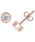 Diamond Bezel-Set Stud Earrings (1/4 ct. t.w.) in 14k Gold