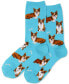 Women's Corgi Print Fashion Crew Socks