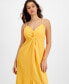Фото #4 товара Women's Sleeveless Twist-Front Midi Dress, Created for Macy's