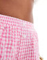 The Couture Club co-ord oversized gingham shorts in pink