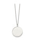 Фото #3 товара Chisel engrave able Round Disc Pendant Cable Chain Necklace
