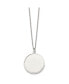 ფოტო #3 პროდუქტის Engrave able Round Disc Pendant Cable Chain Necklace