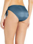 Seafolly Women's 236697 Bikini Bottom Shine on Blueprint Swimwear Size 6