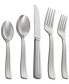 Фото #1 товара Stainless Steel Hammertone Collection 5-Pc. Flatware Set