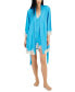 Фото #1 товара Women's Lace-Trim Stretch Satin Robe, Created for Macy's