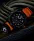 ფოტო #4 პროდუქტის Men's Swiss Chronograph Bear Grylls Survival Master Series Compass Orange Rubber Strap Watch 45mm