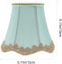 Uonlytech Green Fabric Hessian Clip On Lamp Shade for Chandelier Wall Lamp Living Room Bedroom